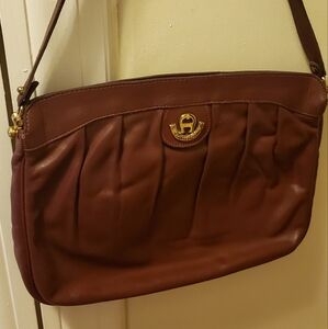 Vintage Etienne Aigner Classic Burgundy Oxblood Shoulderbag